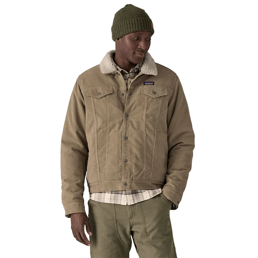 PATAGONIA PILE LINED TRUCKER JACKET - SEABIRD GREY