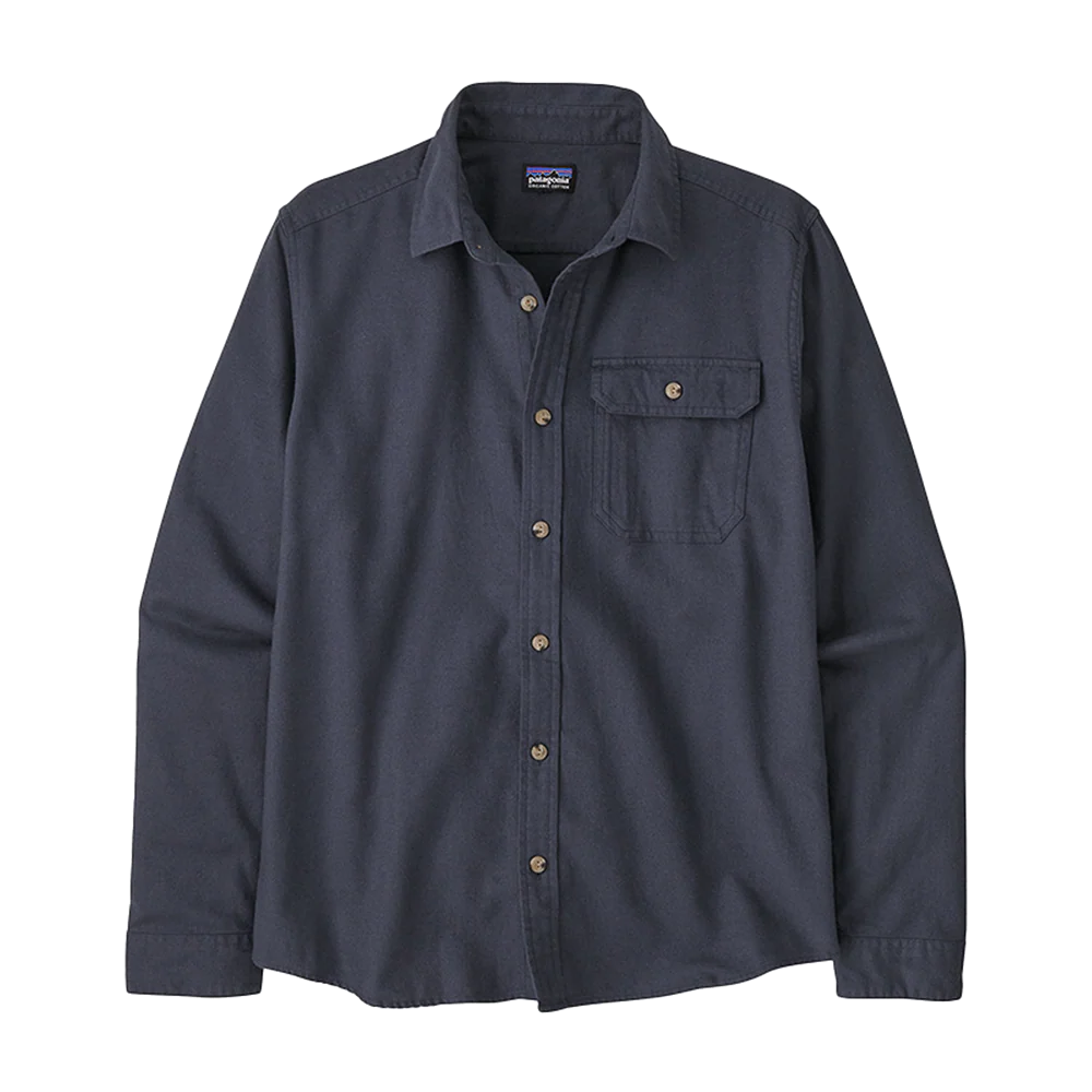 PATAGONIA MEN'S LS LW FJORD FLANNEL SHIRT - SMOLDER BLUE