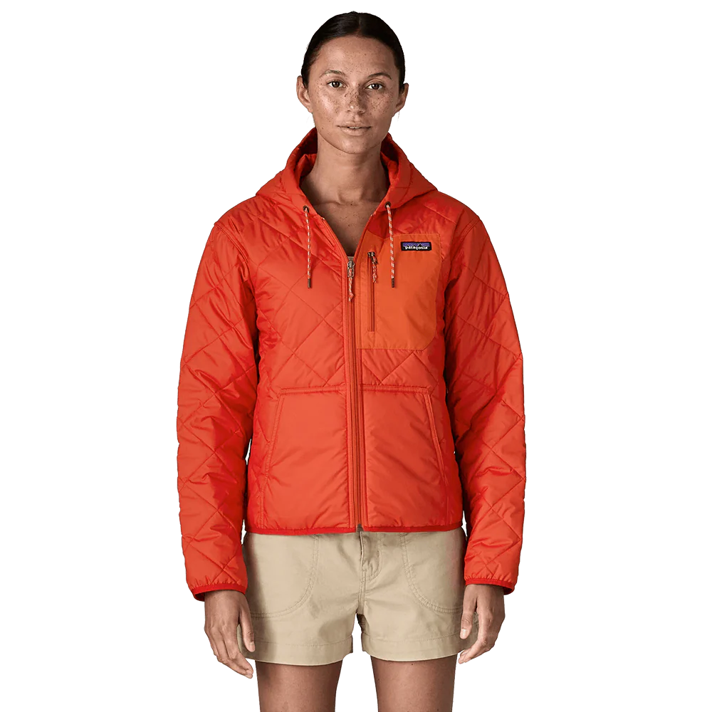 PATAGONIA WOMEN'S DIAMOND QUILTED BOMBER HOODY - ELLWOOD GREEN - Image 2