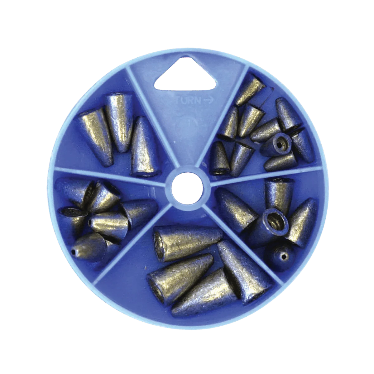 EAGLECLAW WORM WEIGHT SINKER ASSORTMENT 27 WEIGHTS