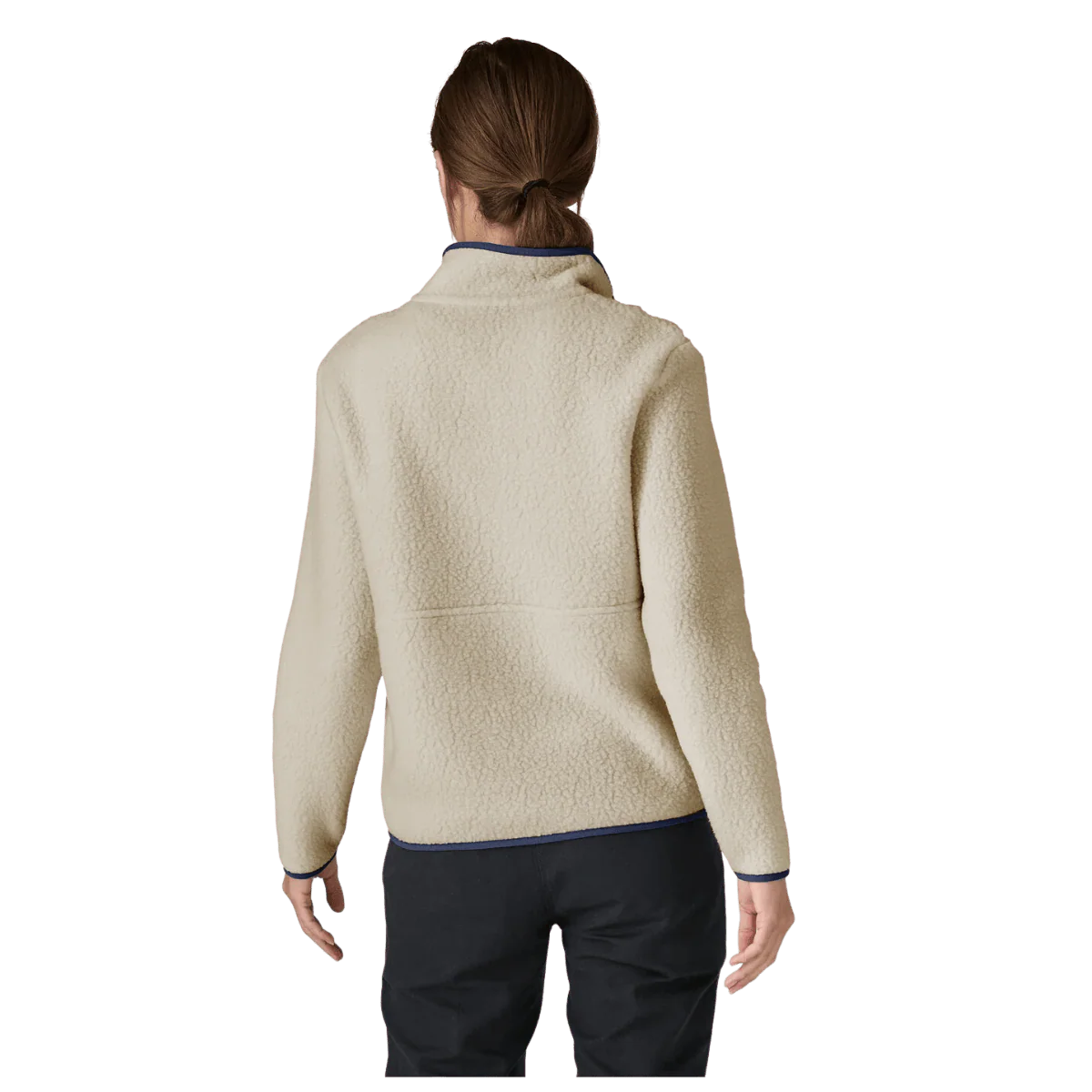 PATAGONIA WOMEN'S RETRO PILE MARSUPIAL PULLOVER - NATURAL - Image 3