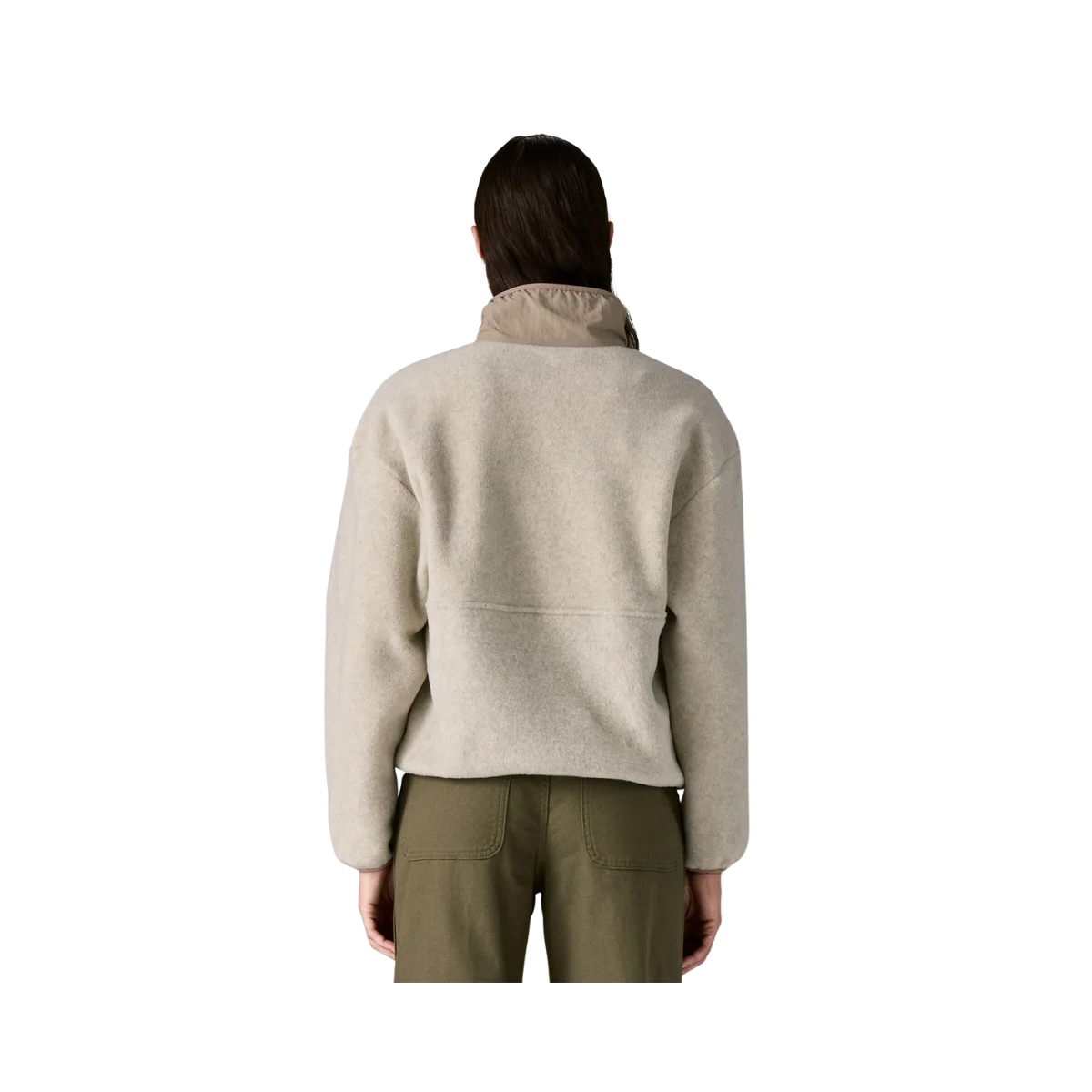 PATAGONIA WOMEN'S SYNCHILLA MARSUPIAL PULLOVER - OATMEAL HEATHER - Image 2
