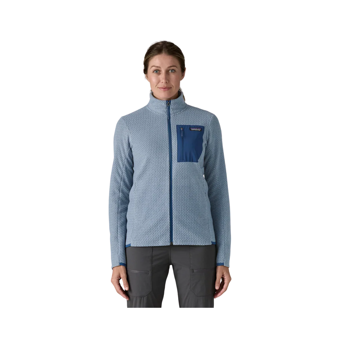 PATAGONIA WOMEN'S LIGHTWEIGHT R1 AIR JACKET - BARNACLE BLUE