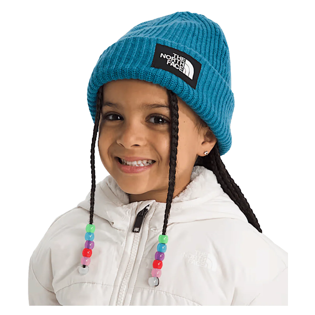 NORTHFACE UNISEX KIDS SALTY LINED FLASHDRY BEANIE - DUSK BLUE - Image 2