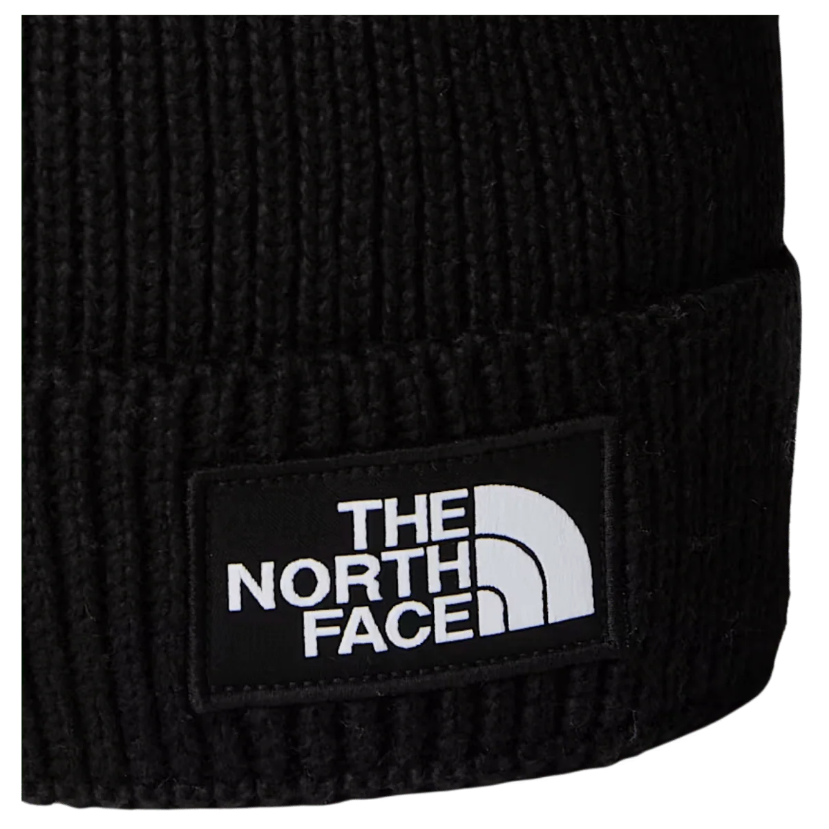 NORTHFACE TNF LOGO BOX REMOVABLE POM BEANIE - TNF BLACK - Image 3