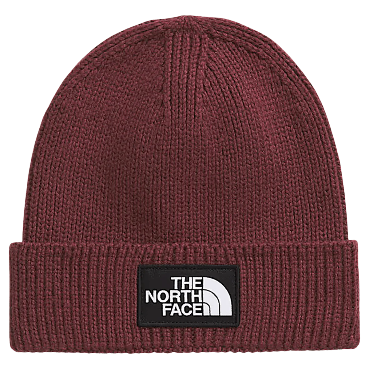 NORTHFACE TNF LOGO BOX CUFFED BEANIE - SUMAC