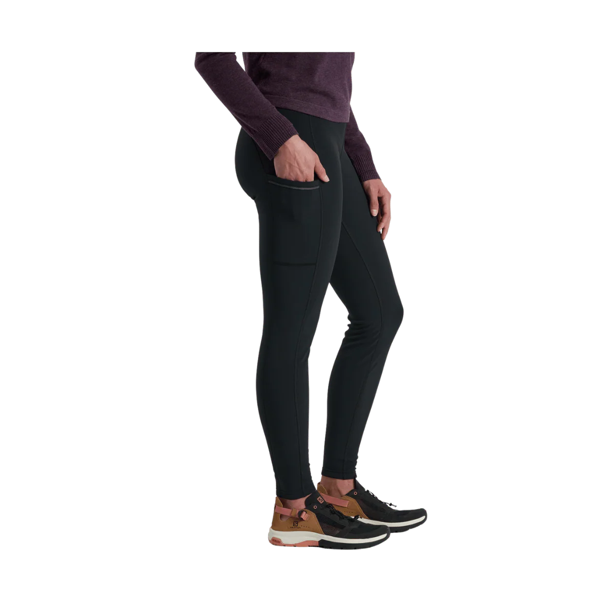 KUHL WOMEN'S FROST SOFTSHELL TIGHT - RAVEN - Image 2