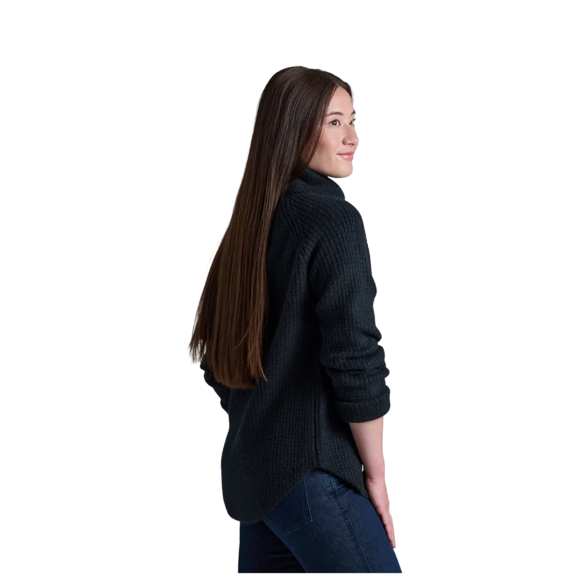 KUHL SIENNA SWEATER RIBBED COWL NECK - BLACK - Image 3