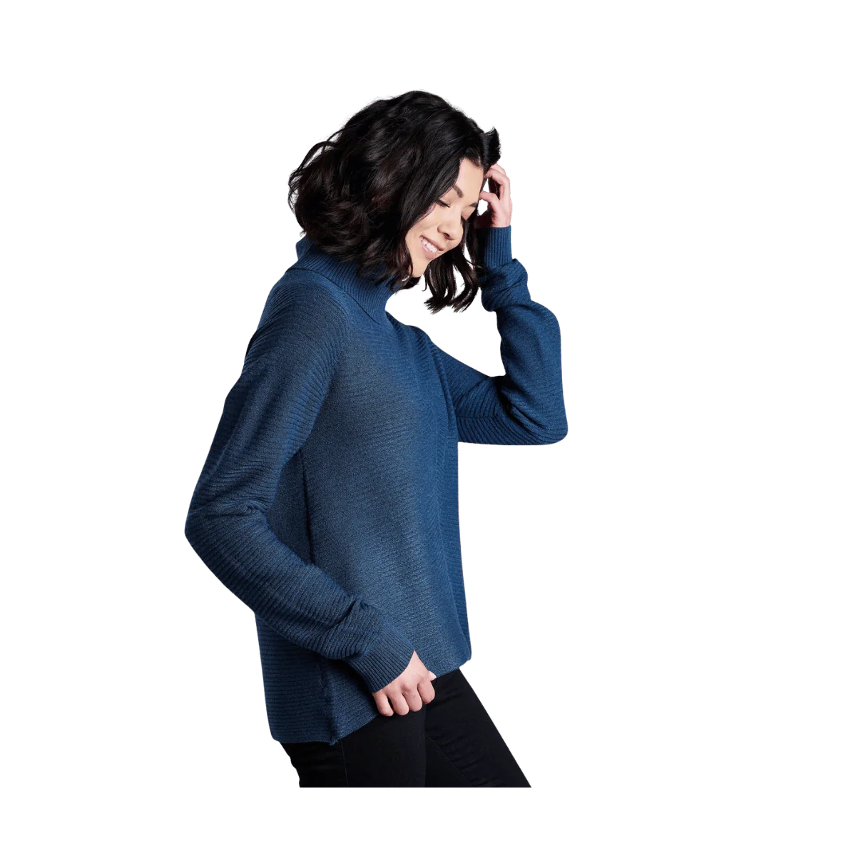 KUHL WOMEN'S SOLACE SWEATER - METAL BLUE - Image 3