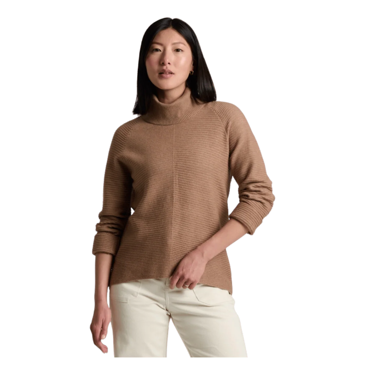 KUHL WOMEN'S SOLACE SWEATER HEATHERED KNIT - LATTE