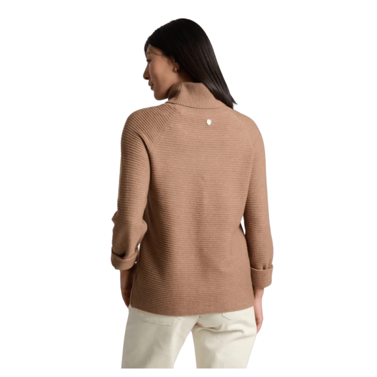 KUHL WOMEN'S SOLACE SWEATER HEATHERED KNIT - LATTE - Image 3