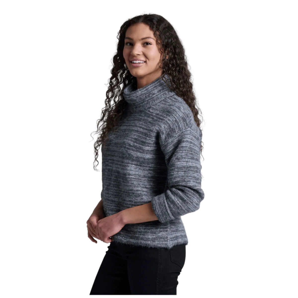 KUHL WOMEN'S NAOMI KNIT SWEATER - SMOKE - Image 2