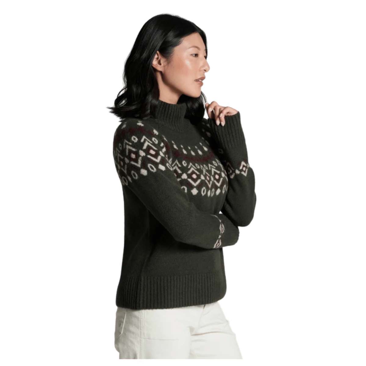 KUHL WOMEN'S ALPINA SWEATER MERINO WOOL - VINE - Image 2