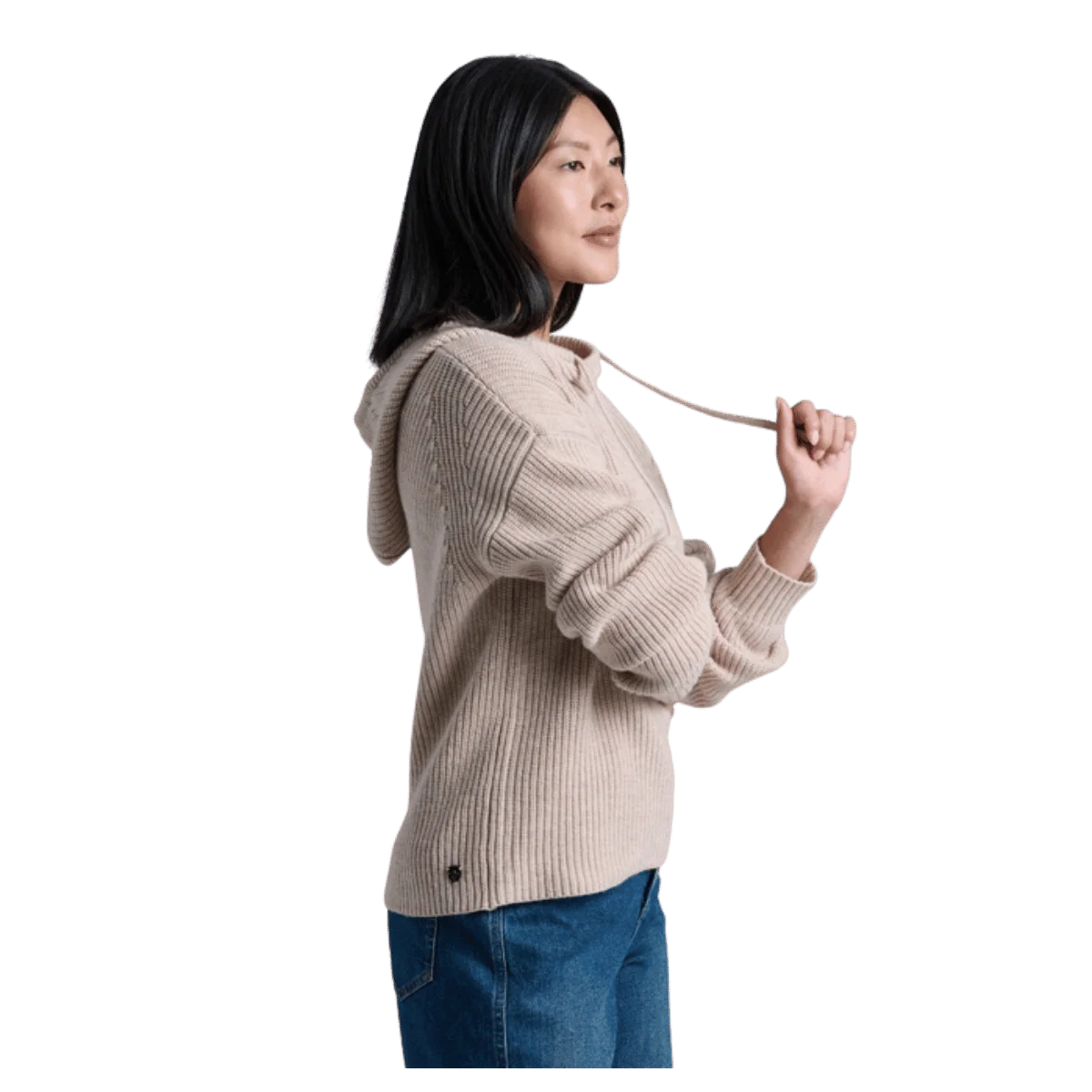KUHL WOMEN'S FIRESIDE SWEATER HOODY - NATURAL - Image 2