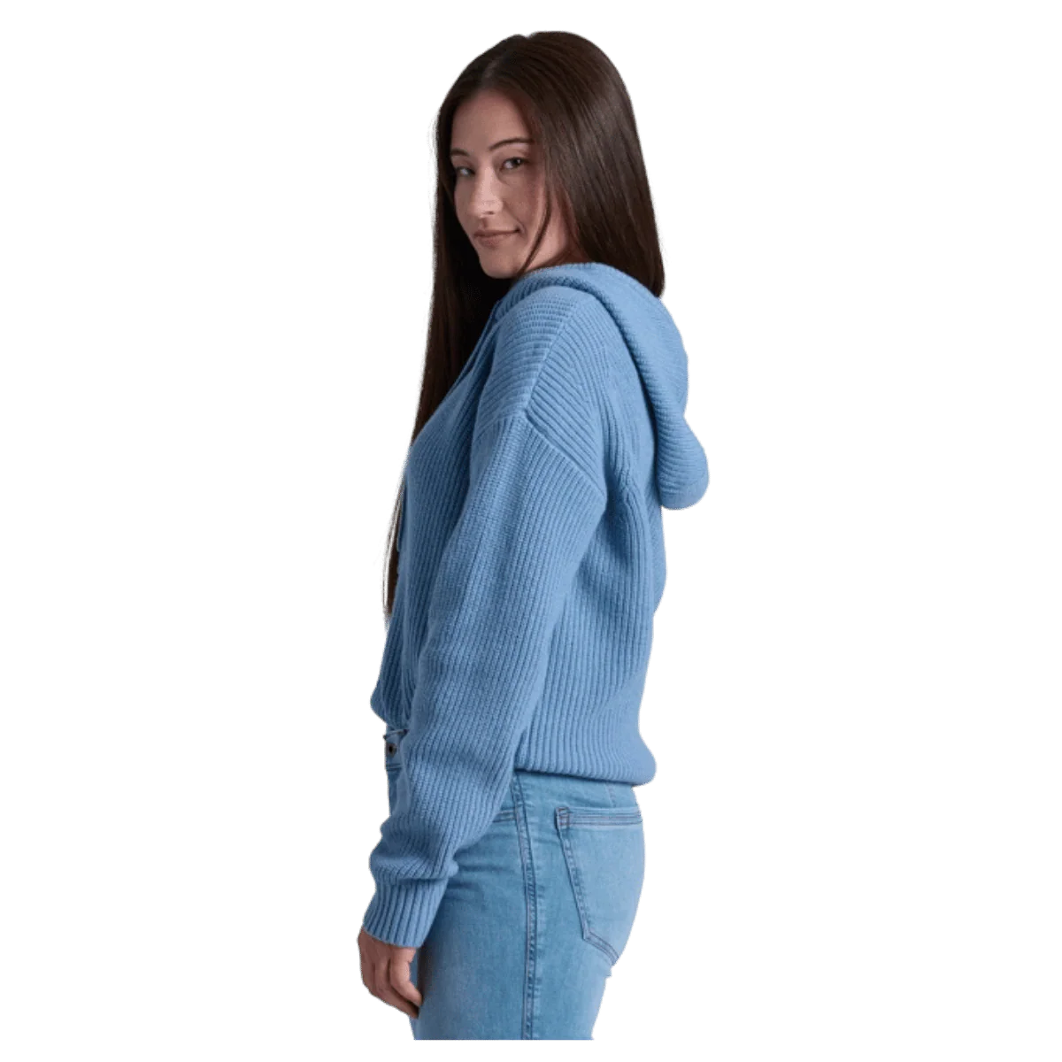 KUHL WOMEN'S FIRESIDE SWEATER HOODY - NEPTUNE - Image 2