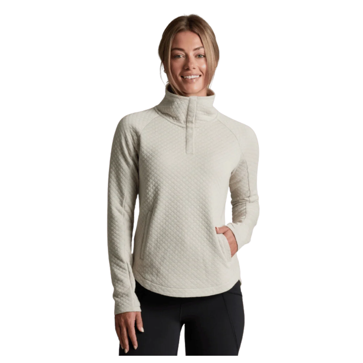 KUHL ARGENTA™ WOMEN'S PULLOVER QUILTED MERINO WOOL - MOONLIGHT