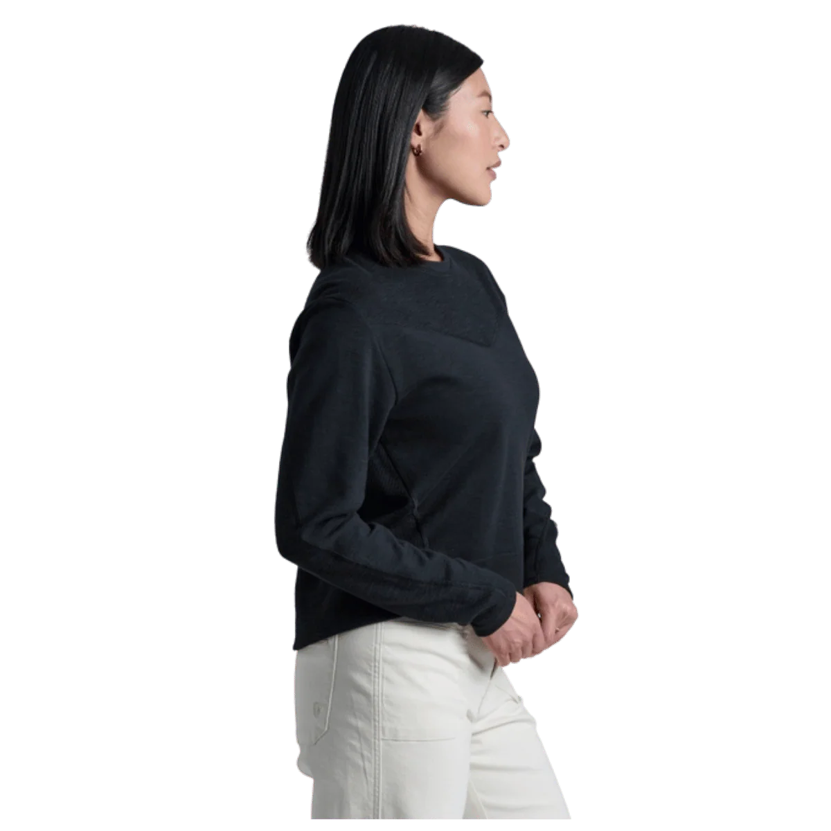 KUHL WOMEN'S LOLA PULLOVER SWEATSHIRT - BLACK - Image 2