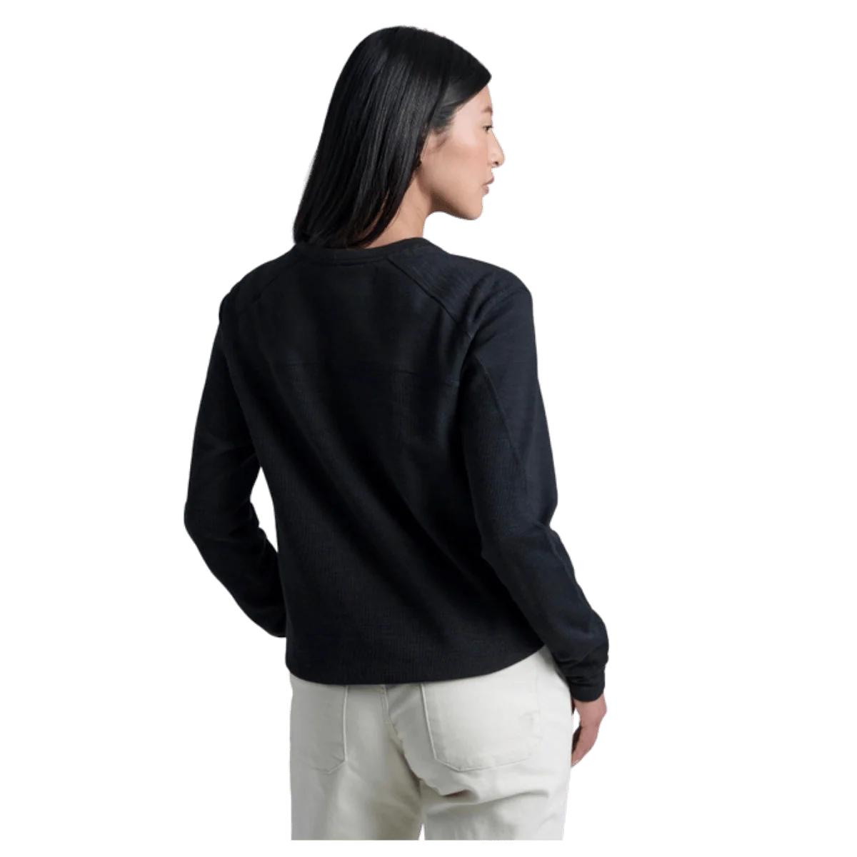 KUHL WOMEN'S LOLA PULLOVER SWEATSHIRT - BLACK - Image 3