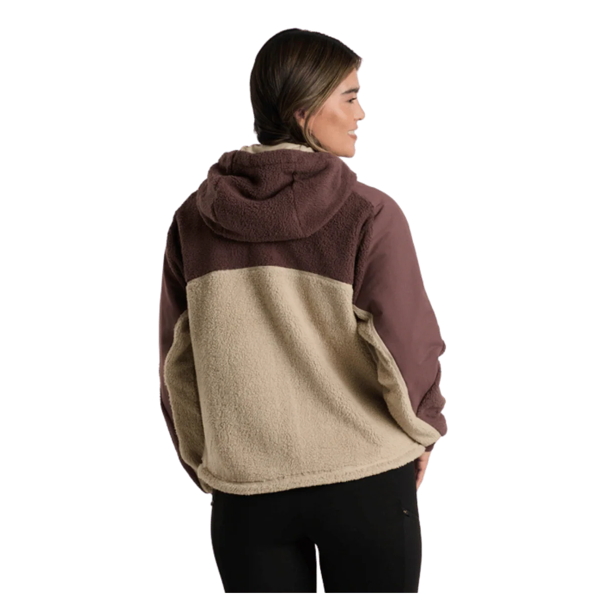 KUHL WOMEN'S ELIXIR HOODY ITALIAN FLEECE - COFFEE - Image 3