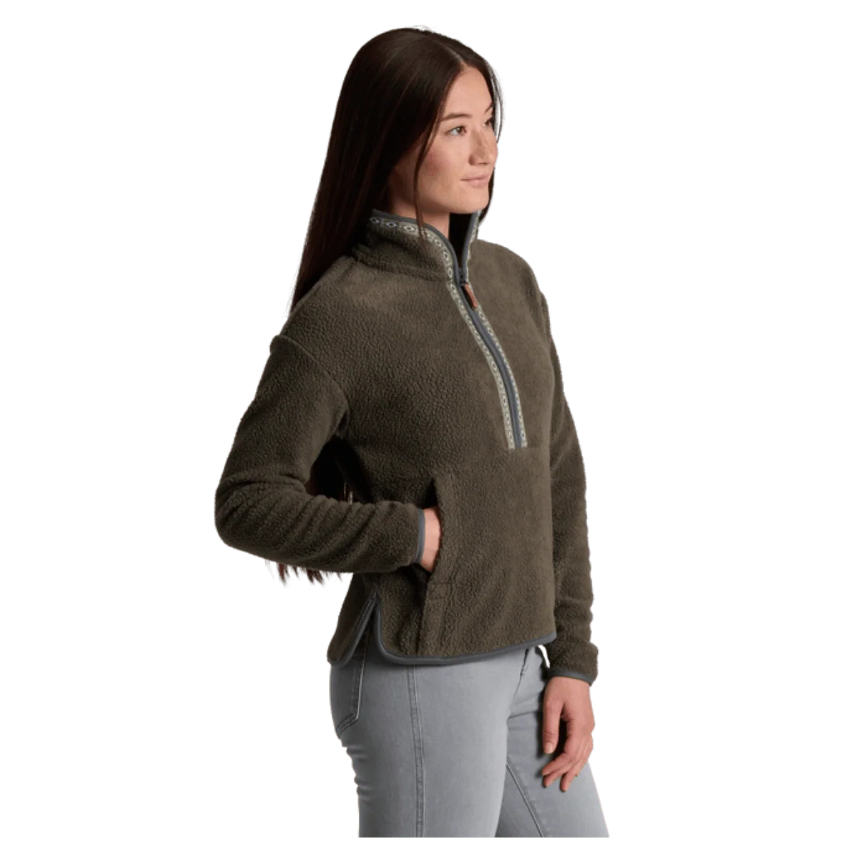 KUHL WOMEN'S HYGGE 1/2 ZIP FLEECE PULLOVER - VINE - Image 2