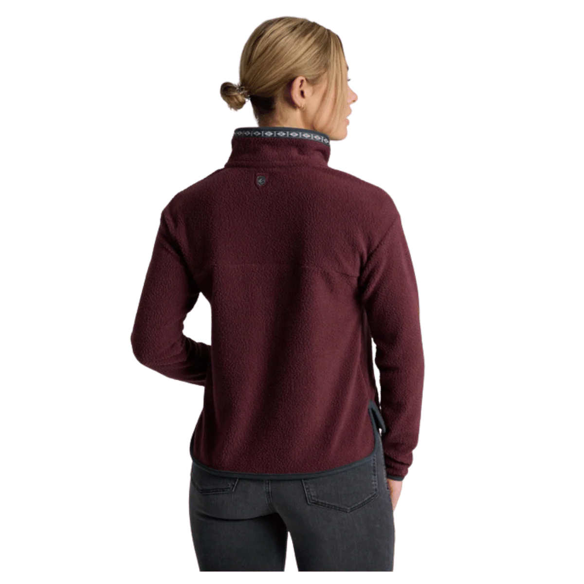 KUHL WOMEN'S HYGGE 1/2 ZIP SWEATSHIRT - RAISIN - Image 3