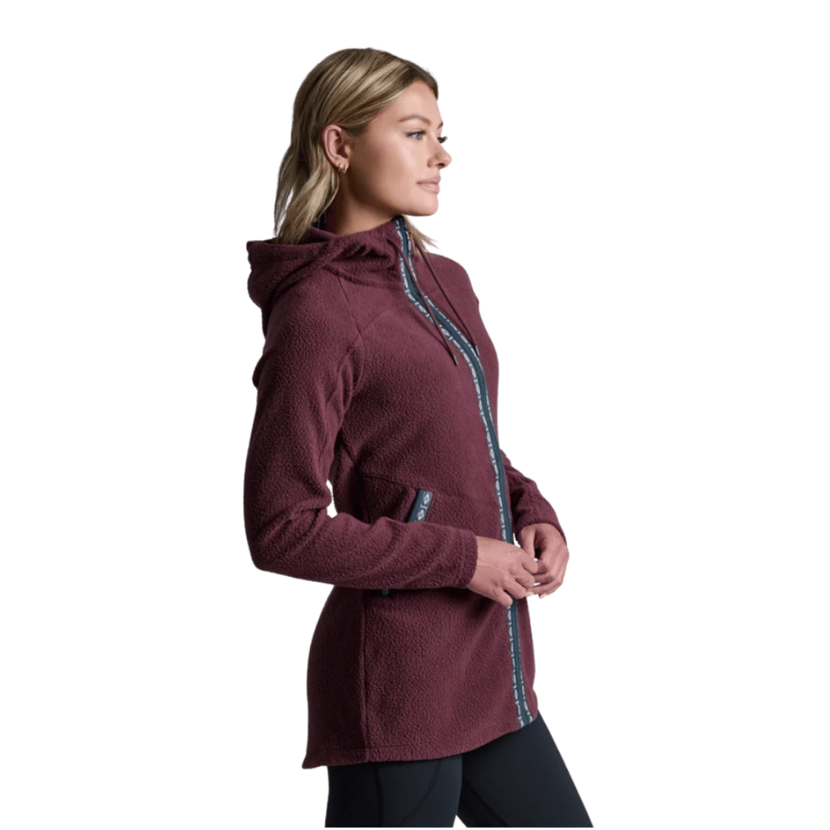 KUHL WOMEN'S HYGGE LONG FLEECE JACKET - RAISIN - Image 2