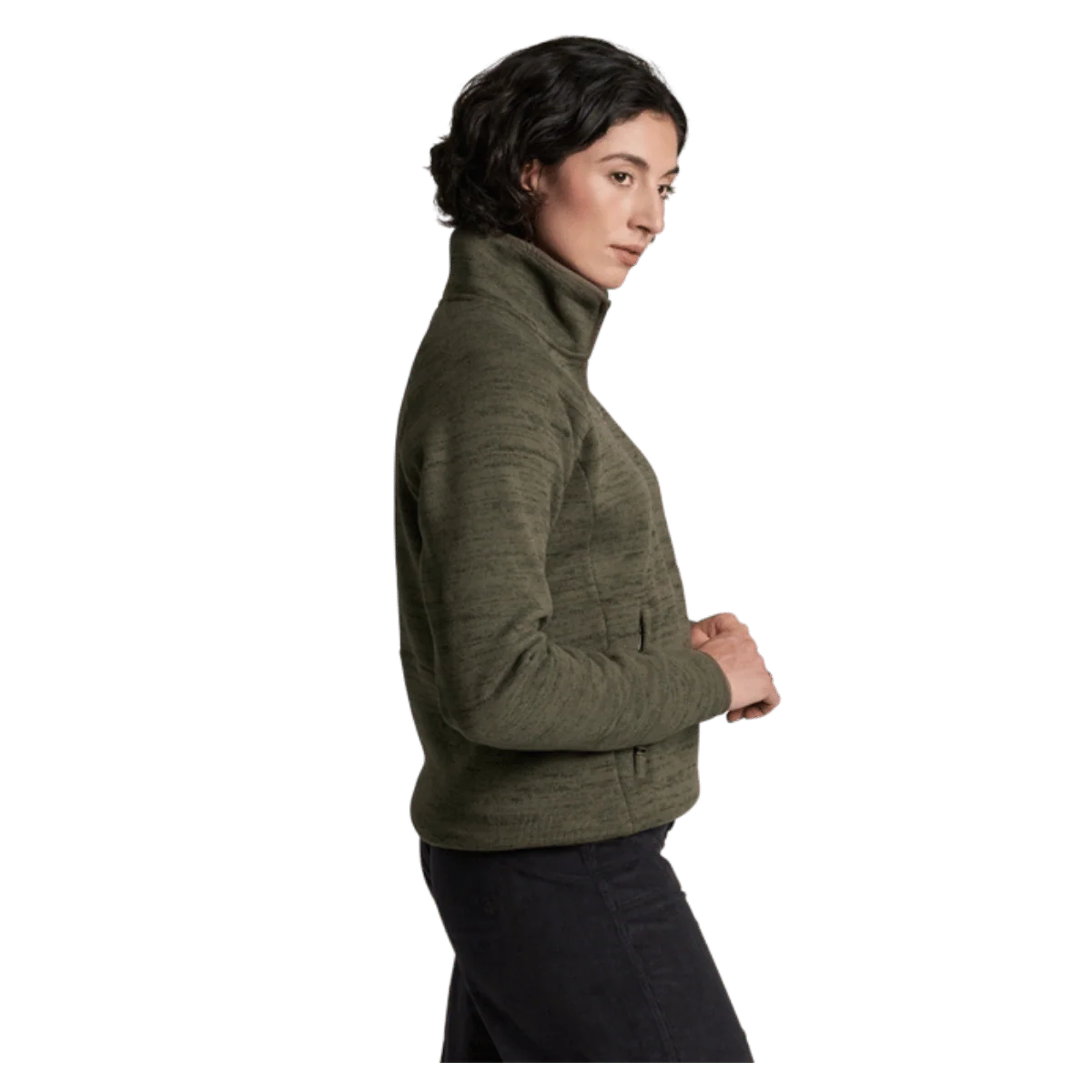 KUHL AVALINE 1/4 ZIP PREMIUM SWEATER FLEECE - VINE - Image 2