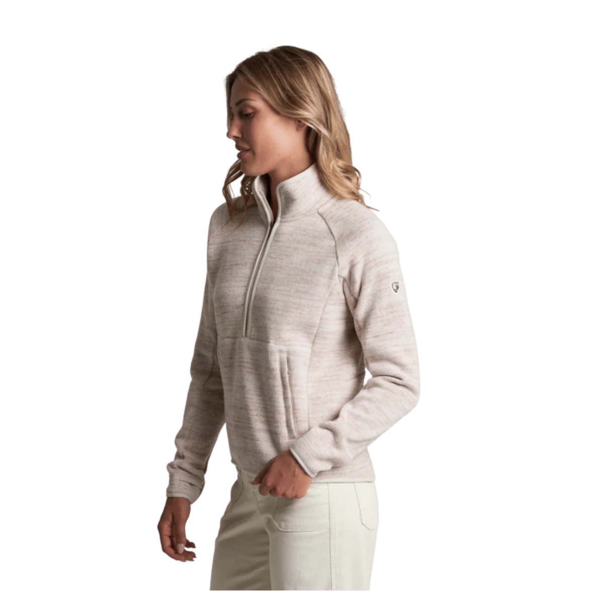KUHL AVALINE 1/4 ZIP PREMIUM SWEATER FLEECE - NATURAL - Image 2