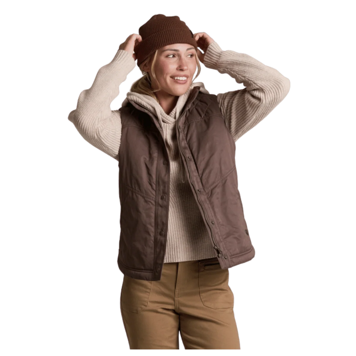 KUHL WOMEN'S CELESTE LINED VEST - COFFEE - Image 4