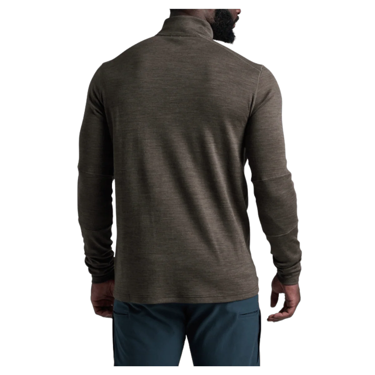 KUHL MEN'S INVIGORATR MERINO 1/4 ZIP AEROKNIT - KANTEEN - Image 3