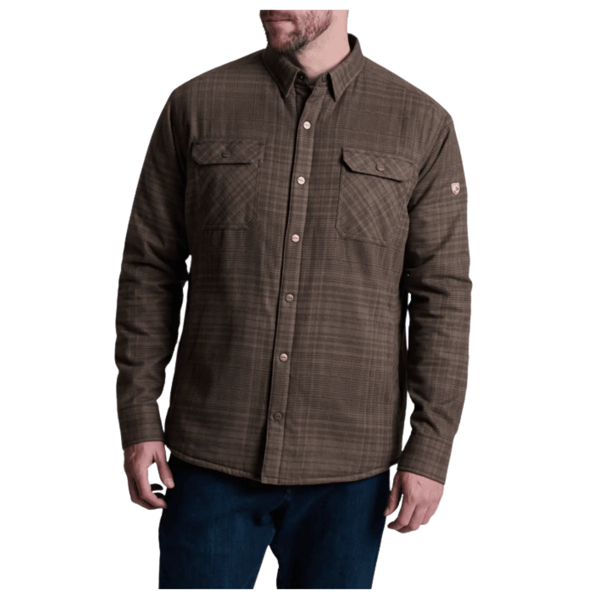 KUHL MEN'S JOYRYDR FLANNEL SHIRT-JACKET - DARK ROAST