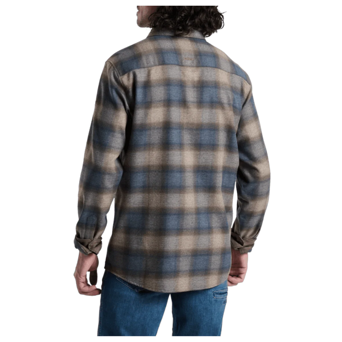 KUHL MEN'S LAW FLANNEL COTTON TENCEL LONG SLEEVE - MIDNIGHT TIMBER - Image 3