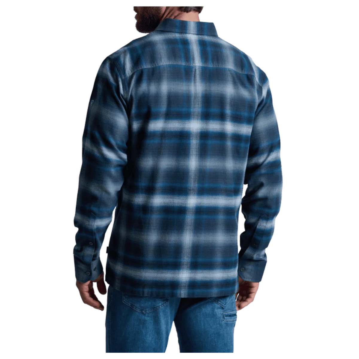 KUHL DILLINGR FLANNEL COTTON TENCEL LONG SLEEVE - BLUE RIDGE - Image 3