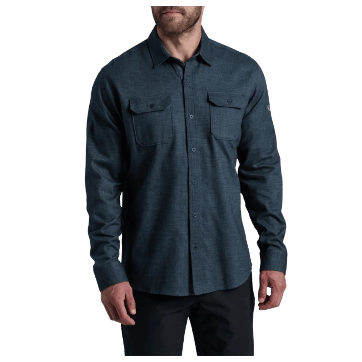 KUHL MEN'S DESCENDR FLANNEL LONG SLEEVE - DEEP ABYSS