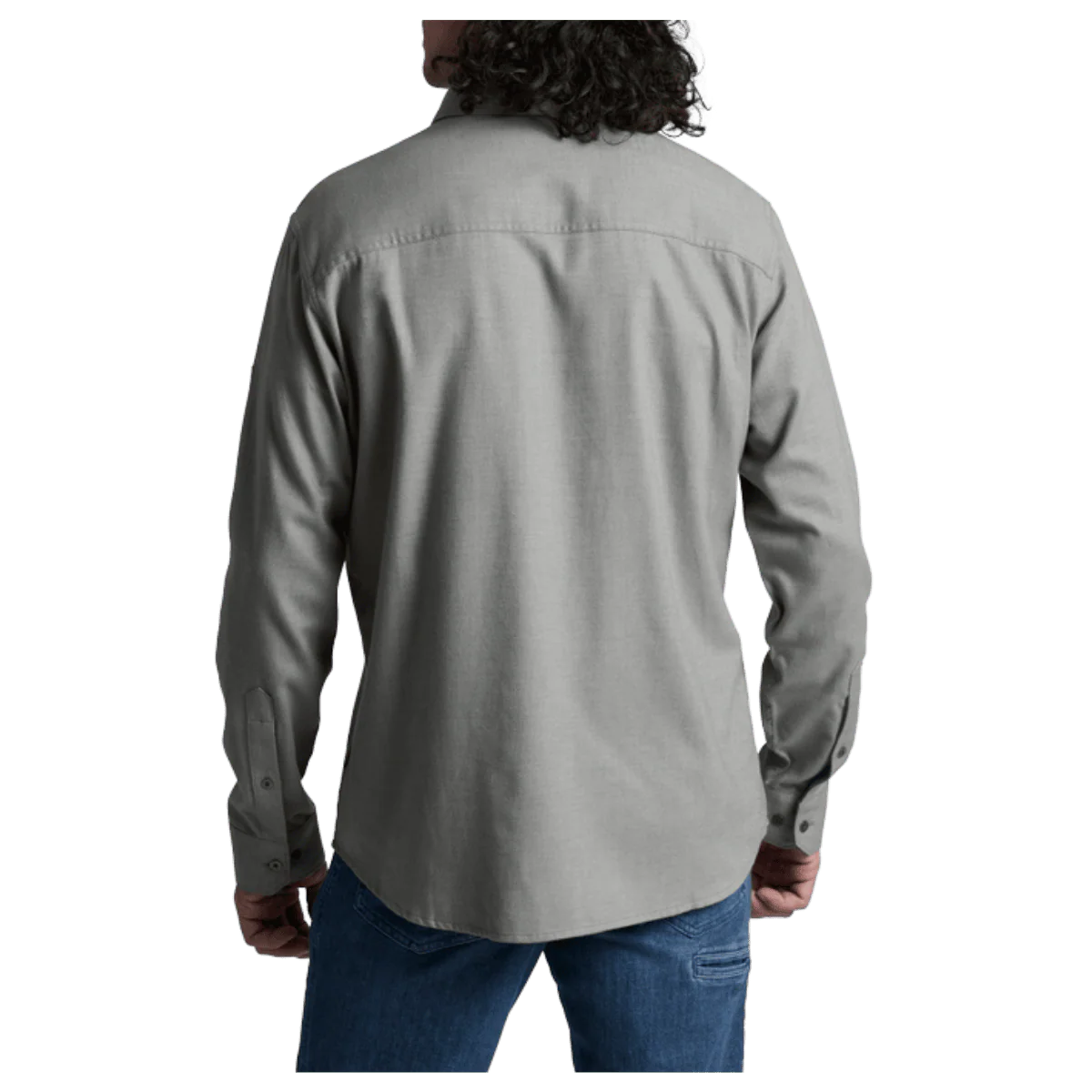KUHL MEN'S DESCENDR FLANNEL LONG SLEEVE - PAVEMENT - Image 3