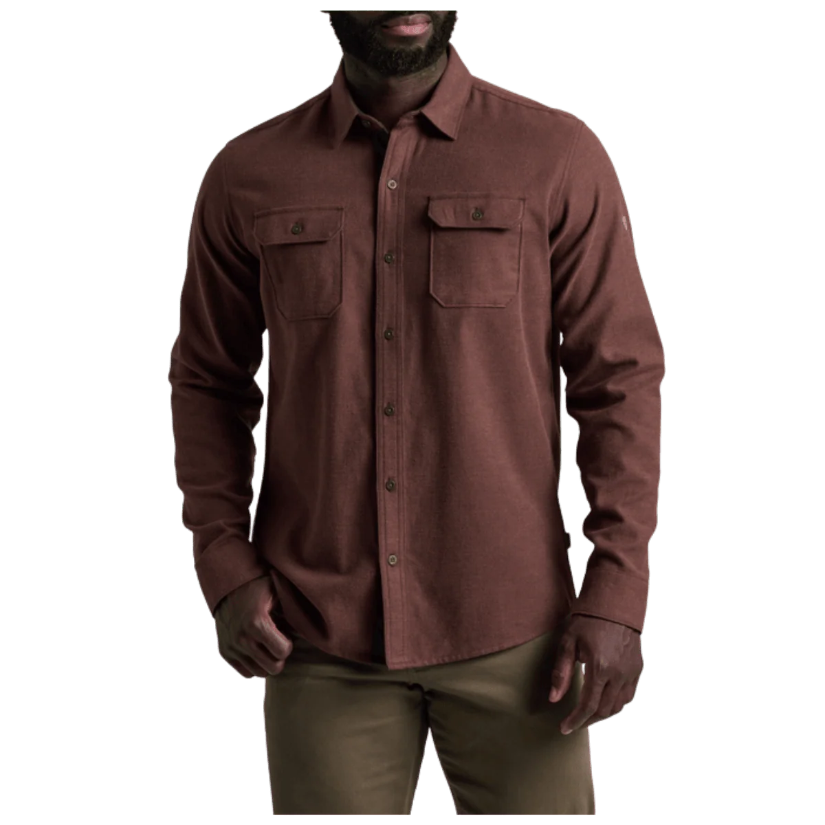 KUHL MEN'S DESCENDR FLANNEL LONG SLEEVE - RUSTIC BRICK