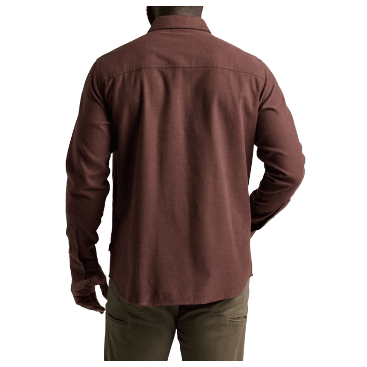 KUHL MEN'S DESCENDR FLANNEL LONG SLEEVE - RUSTIC BRICK - Image 3