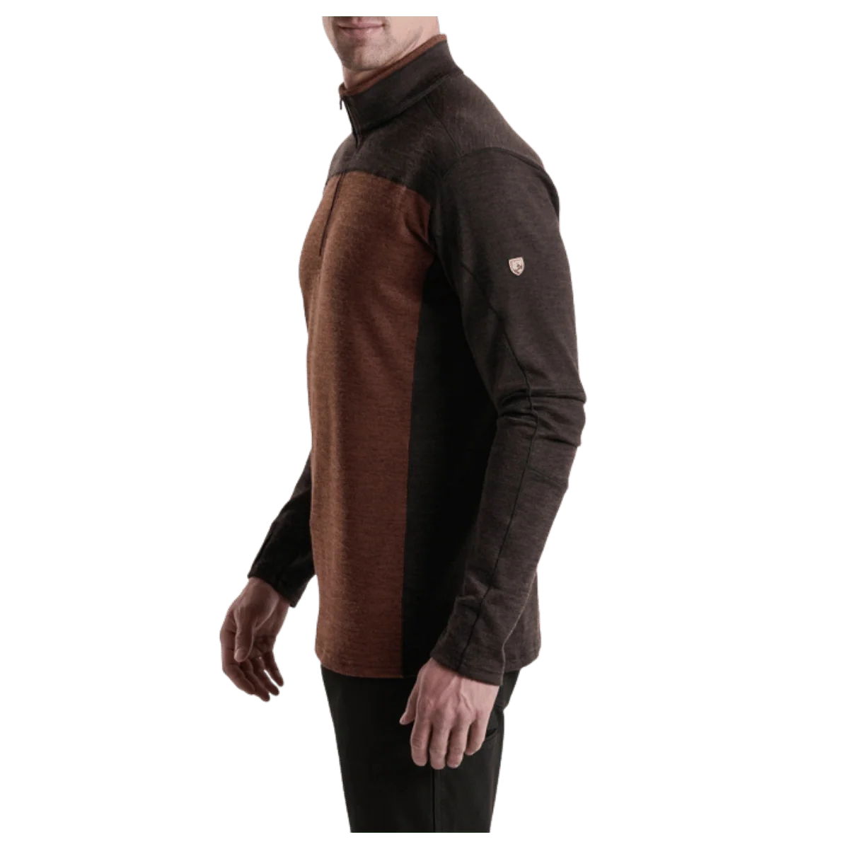 KUHL RYZER 1/4 ZIP LONG SLEEVE UPF 50 - RUSTIC BRICK - Image 2