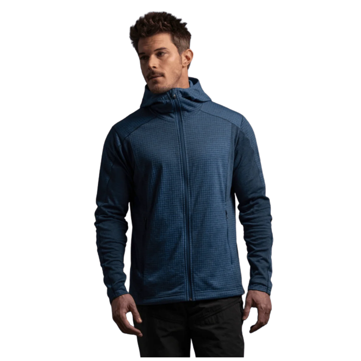 KUHL MEN'S REACTIV GRID FULL ZIP HOODY - MIDNIGHT