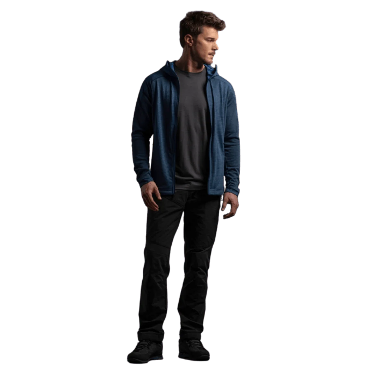 KUHL MEN'S REACTIV GRID FULL ZIP HOODY - MIDNIGHT - Image 3