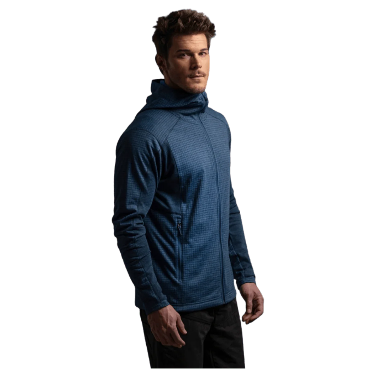 KUHL MEN'S REACTIV GRID FULL ZIP HOODY - MIDNIGHT - Image 4