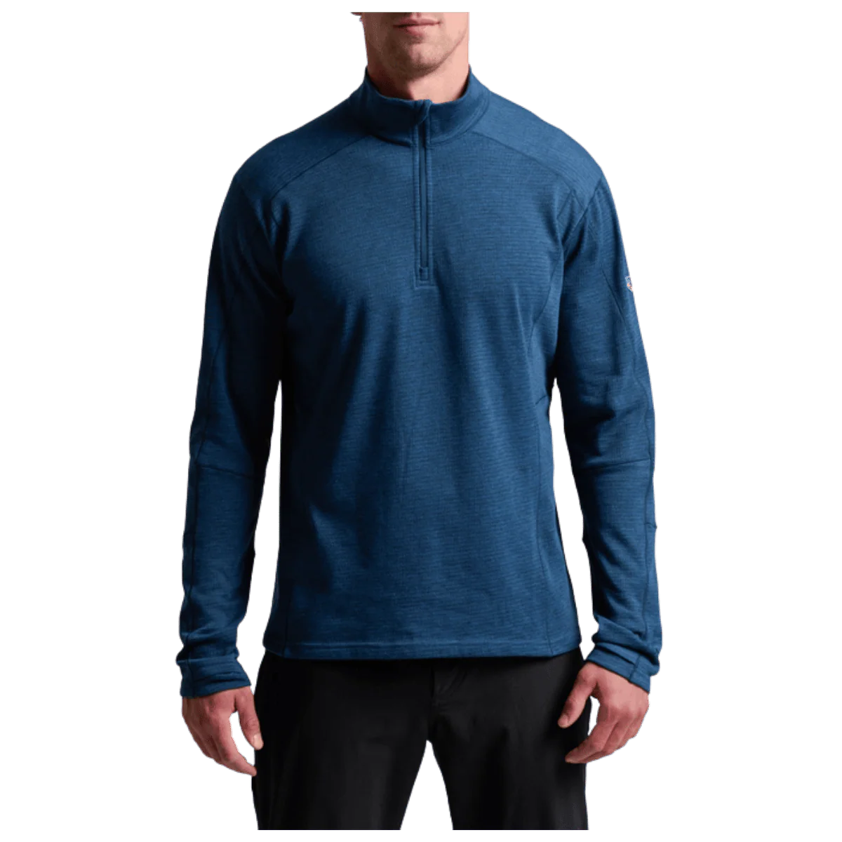 KUHL MEN'S REACTIV LITE GRID 1/4 ZIP PREMIUM GRAPHENE - MIDNIGHT