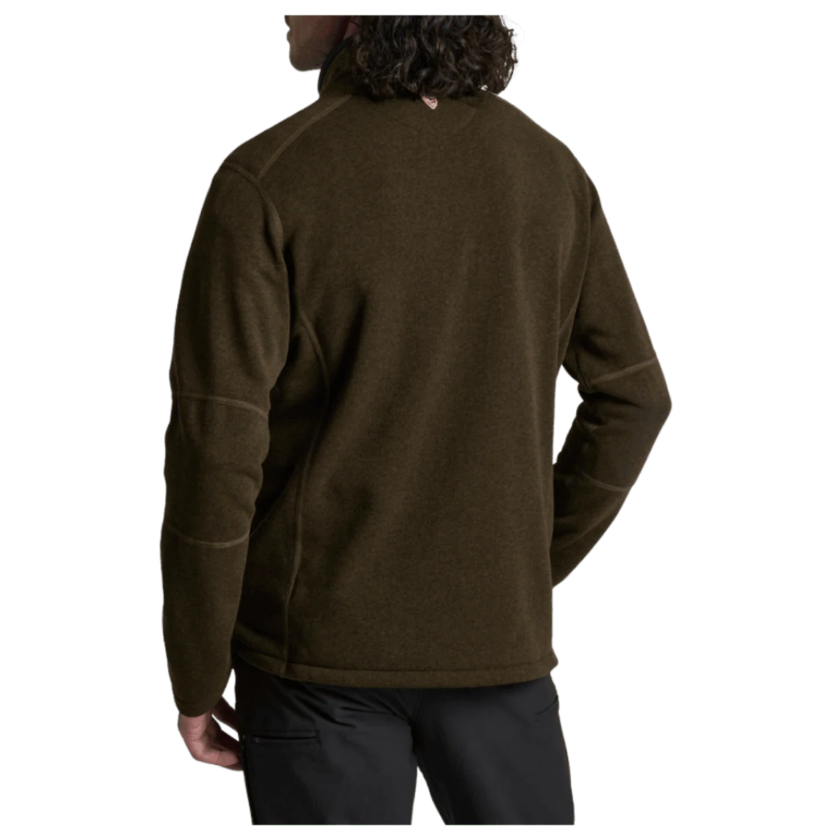 KUHL MEN'S REVEL 1/4 ZIP WINTER FLEECE - DARK ROAST - Image 3