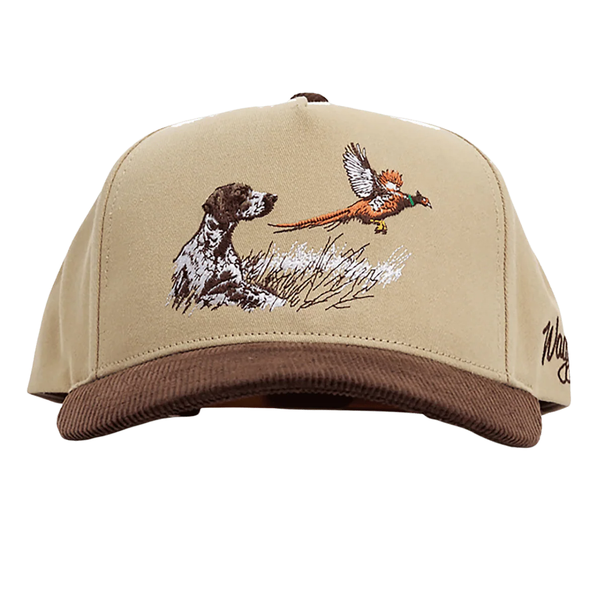 WAGGLE GOLF UPLAND CORDUROY BRIM HAT TAN