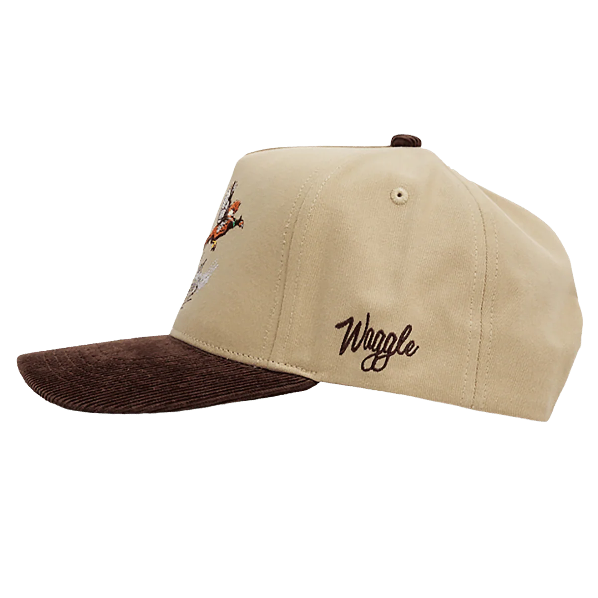 WAGGLE GOLF UPLAND CORDUROY BRIM HAT TAN - Image 2