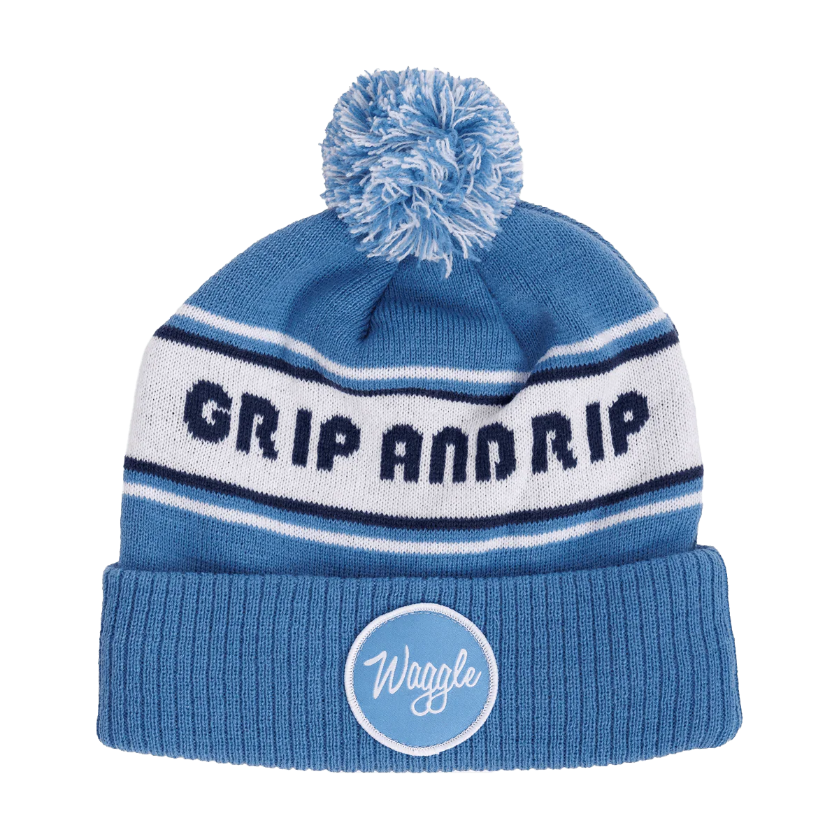 WAGGLE GOLF GRIP & RIP POM BEANIE