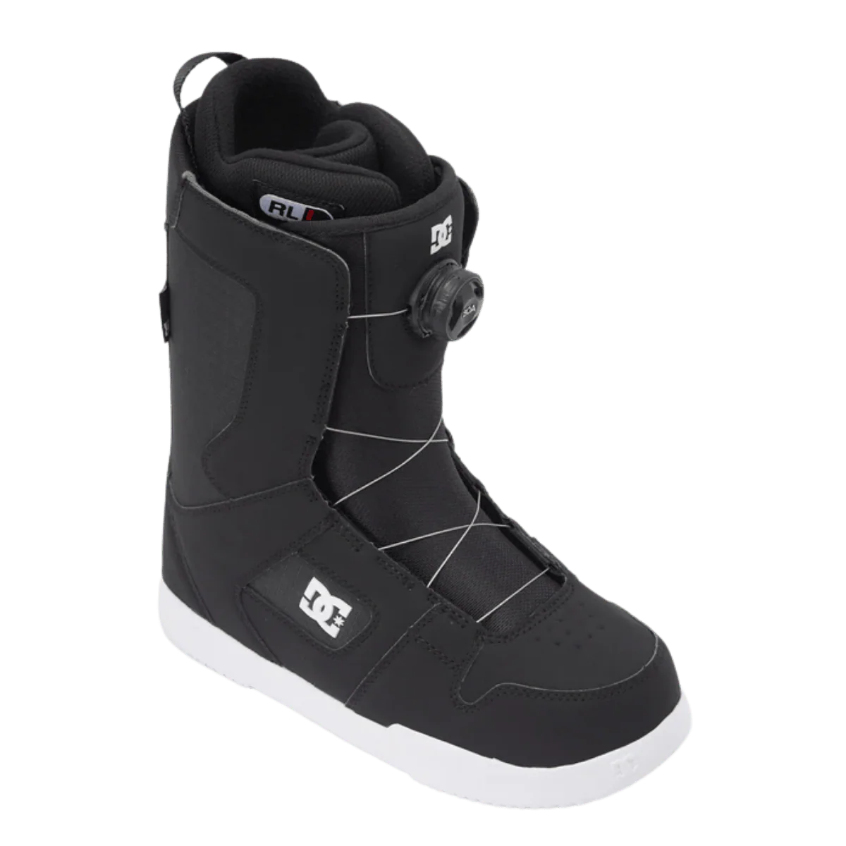 DC BOOTS MEN'S PHASE BOA SNOWBOARD BOOTS - BLACK/WHITE