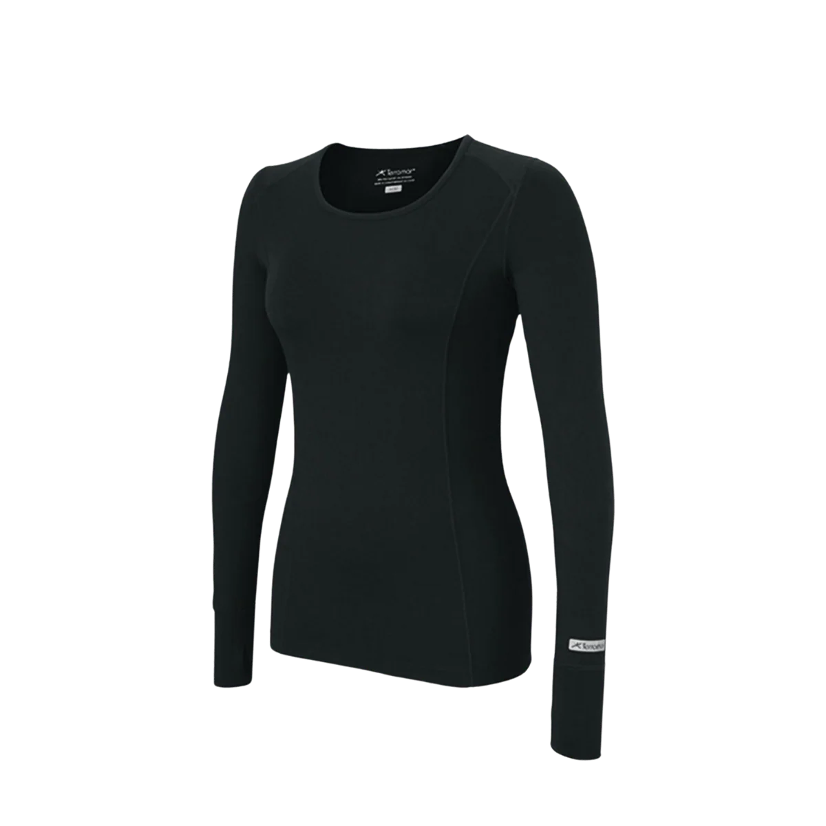 TERRAMAR WOMEN'S 2.0 CLOUD NINE CREW - BLACK