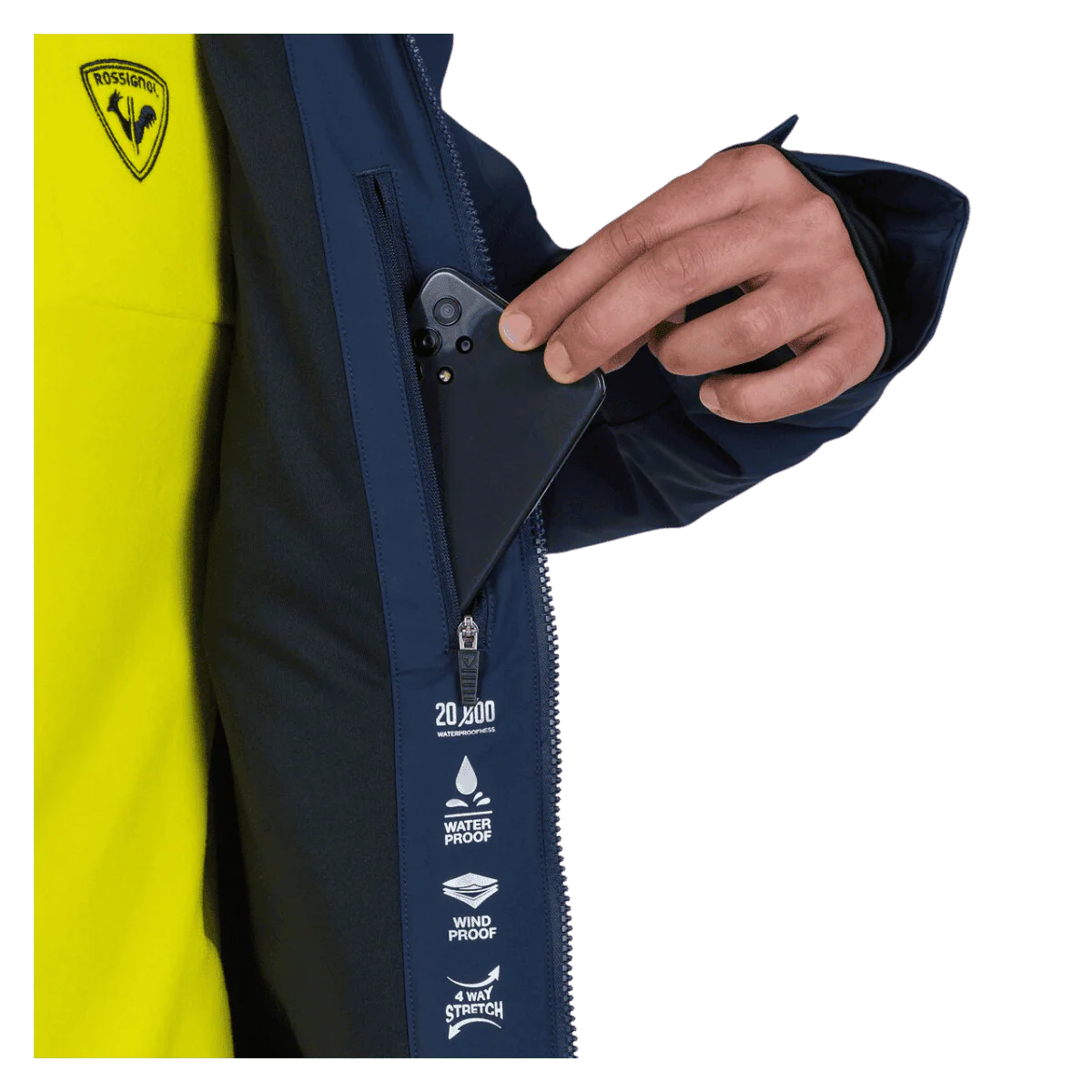 ROSSIGNOL MEN'S BLACKSIDE SKI JACKET - DARK NAVY - Image 10