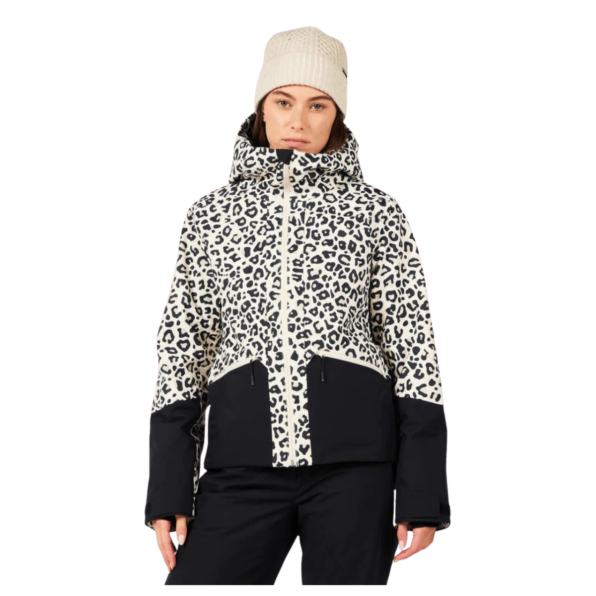 ROSSIGNOL WOMEN'S ROCHRUN ALLOVER JACKET - LEOPARD PRINT - Image 2